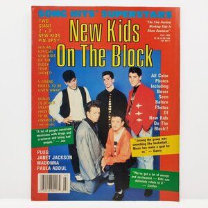 Song Hits Superstars 1990 New Kids On Block NKOTB Posters Madonna Janet Jackson